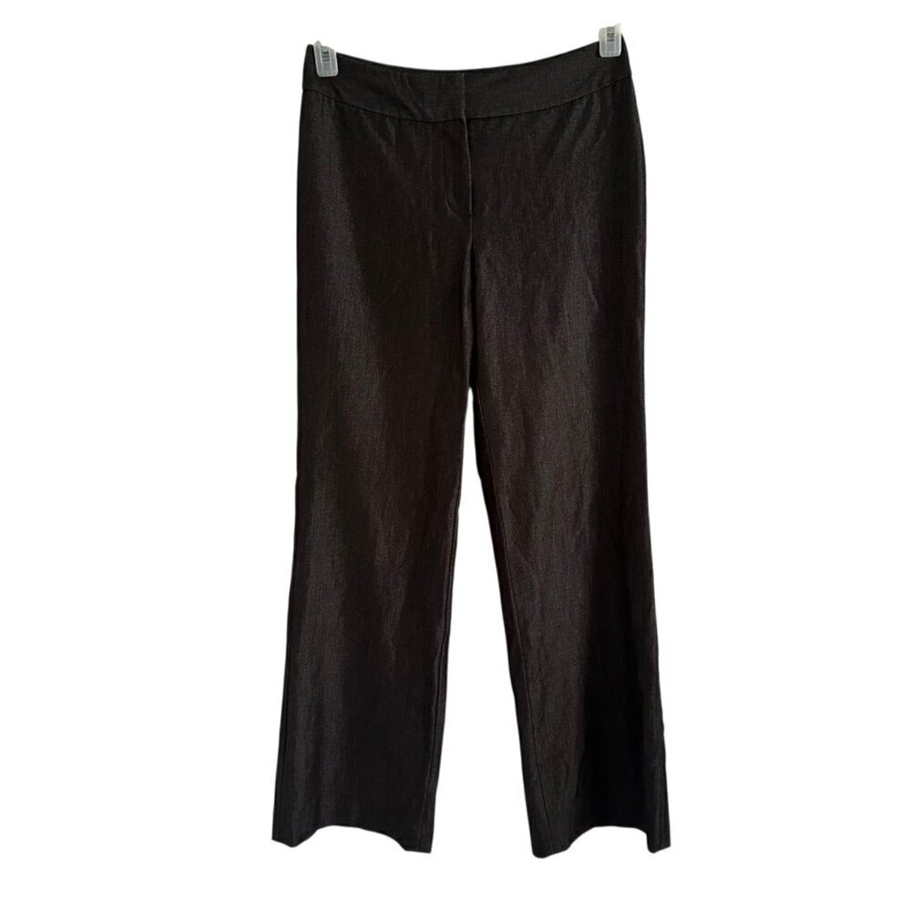Nine West Suit Pants Women's size 2 charcoal grey gray wide leg dress pants